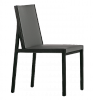 Light and elegant, the Flora contemporary chair blends modern dark wood style with organic curves and delicate proportions