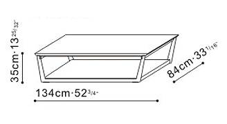 Element Large Coffee Table dimensions
