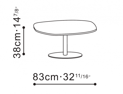 Hanna Coffee Table dimensions